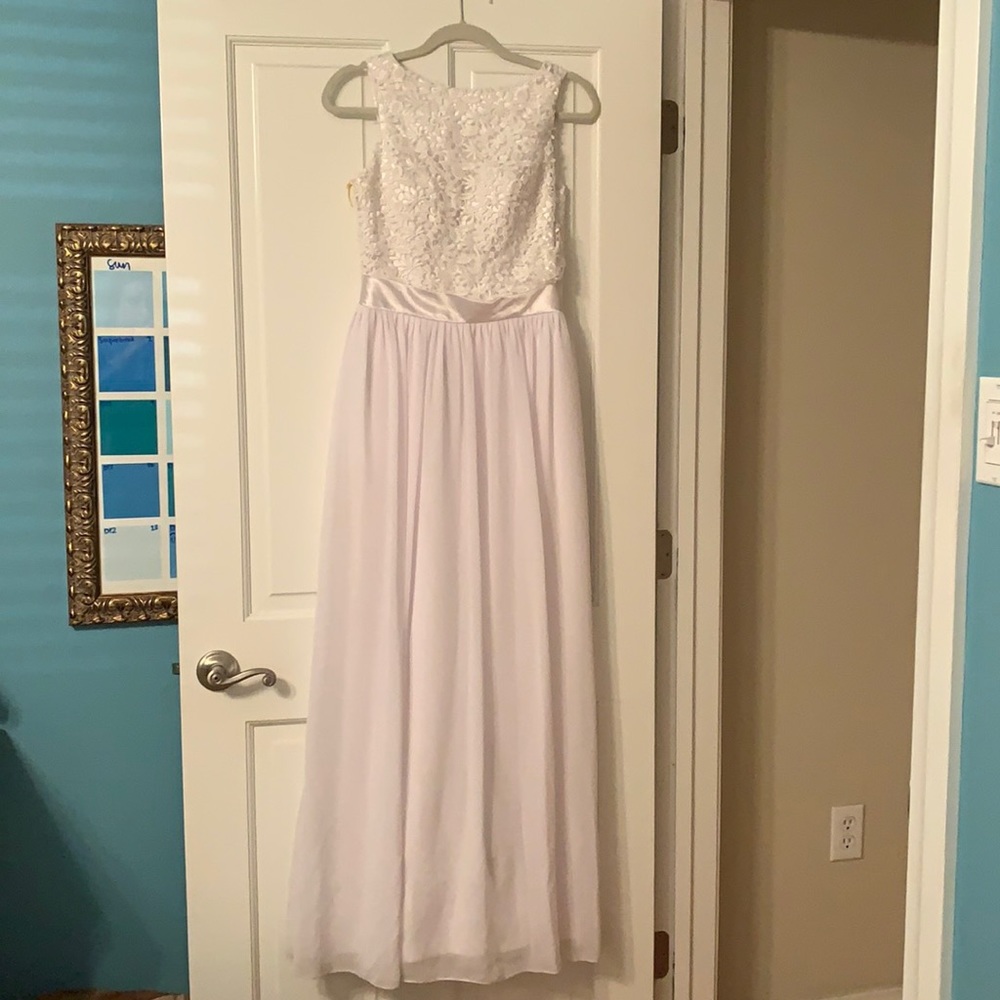 White Floor Length Gown